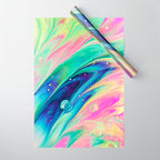 Space #abstract #digitalart Wrapping Paper Gallery Image 1