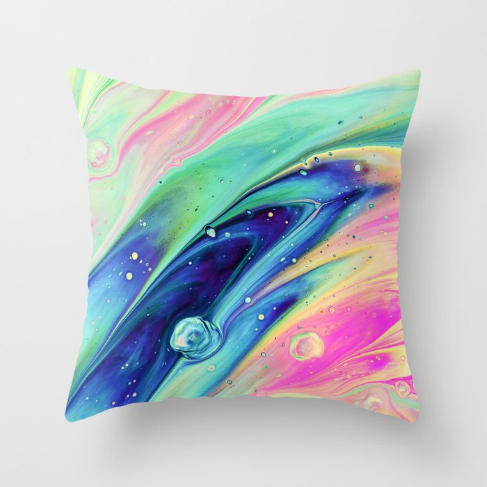 Space #abstract #digitalart Throw Pillow Gallery Image 1