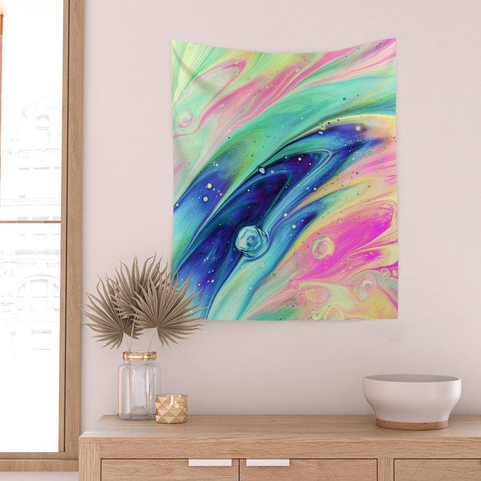 Space #abstract #digitalart Wall Tapestry Gallery Image 2
