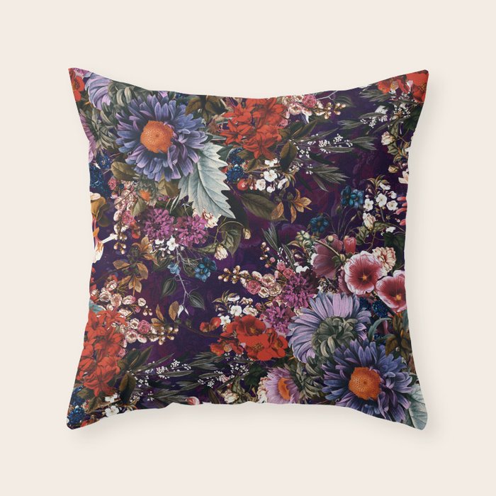 EXOTIC GARDEN - NIGHT XXIII Throw Pillow Gallery Image 6