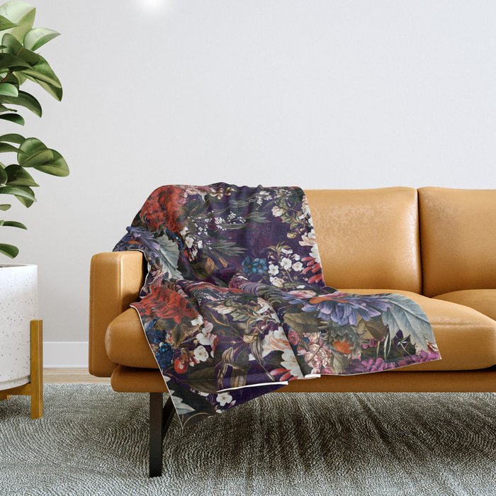 EXOTIC GARDEN - NIGHT XXIII Throw Blanket Gallery Image 1