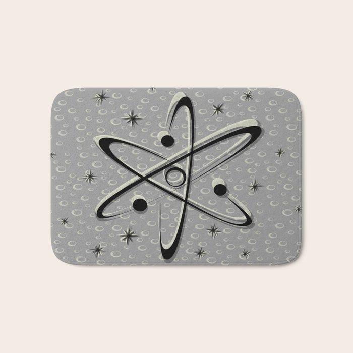 Atomic Love - Lunar Grey Bath Mat Gallery Image 1