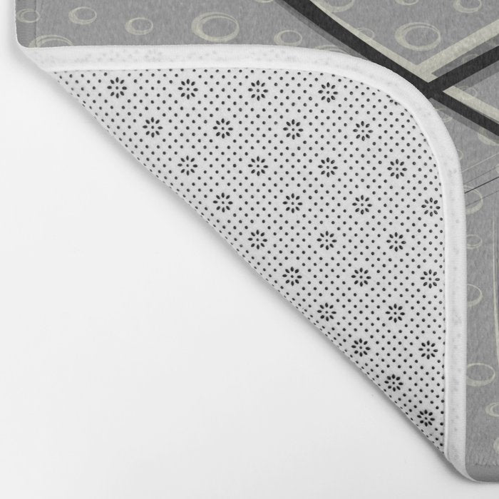 Atomic Love - Lunar Grey Bath Mat Gallery Image 2