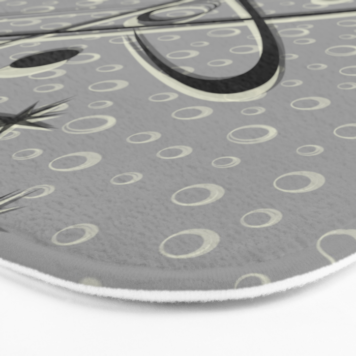 Atomic Love - Lunar Grey Bath Mat Gallery Image 3