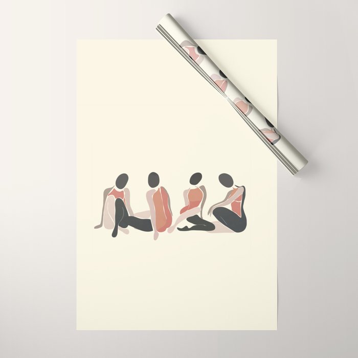 Woman Forms Wrapping Paper Gallery Image 1