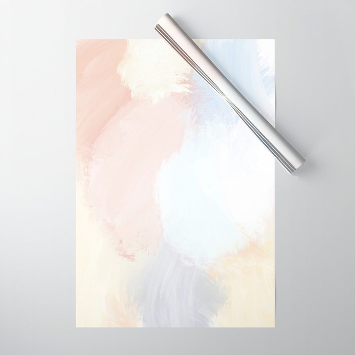 Abstract Pastel Painting Wrapping Paper Gallery Image 1