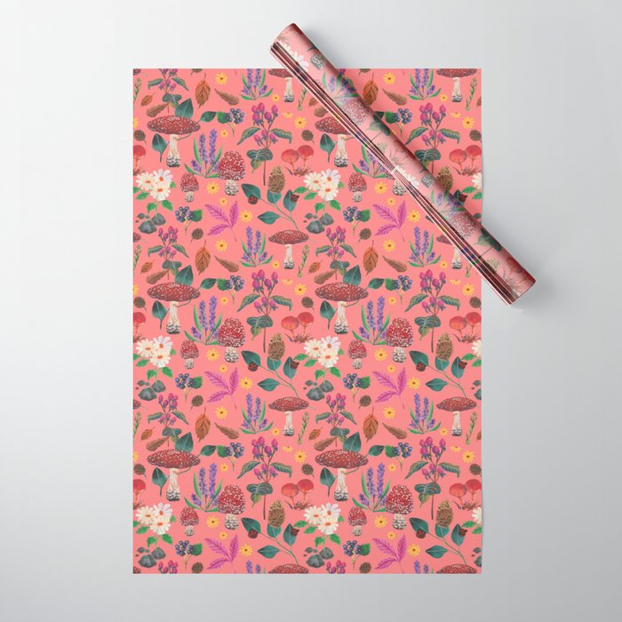 Autumn garden plants Wrapping Paper Gallery Image 1