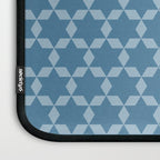 Star Tiles Geometric Pattern in Blue Tones  Laptop Sleeve Gallery Image 3