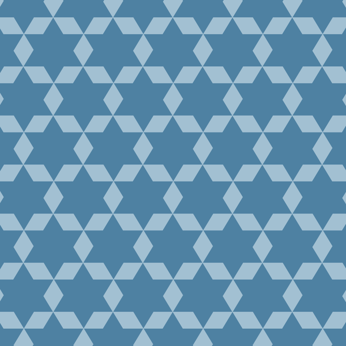 Star Tiles Geometric Pattern in Blue Tones  Coffee Mug Gallery Image 2