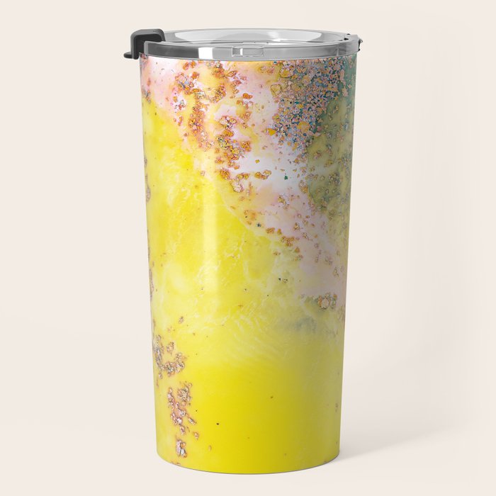 Random Bliss, Abstract Graphic Digital Art, Resin Art Painting Colorful Eclectic Bohemian Travel Mug Gallery Image 3