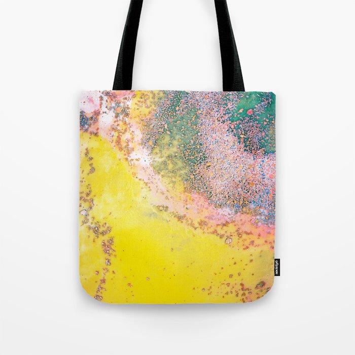 Random Bliss, Abstract Graphic Digital Art, Resin Art Painting Colorful Eclectic Bohemian Tote Bag Gallery Image 1