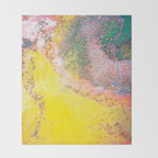 Random Bliss, Abstract Graphic Digital Art, Resin Art Painting Colorful Eclectic Bohemian Throw Blanket Gallery Image 2