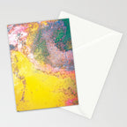 Random Bliss, Abstract Graphic Digital Art, Resin Art Painting Colorful Eclectic Bohemian Stationery Card Gallery Image 2