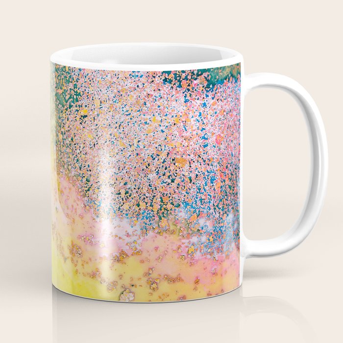 Random Bliss, Abstract Graphic Digital Art, Resin Art Painting Colorful Eclectic Bohemian Coffee Mug Gallery Image 1