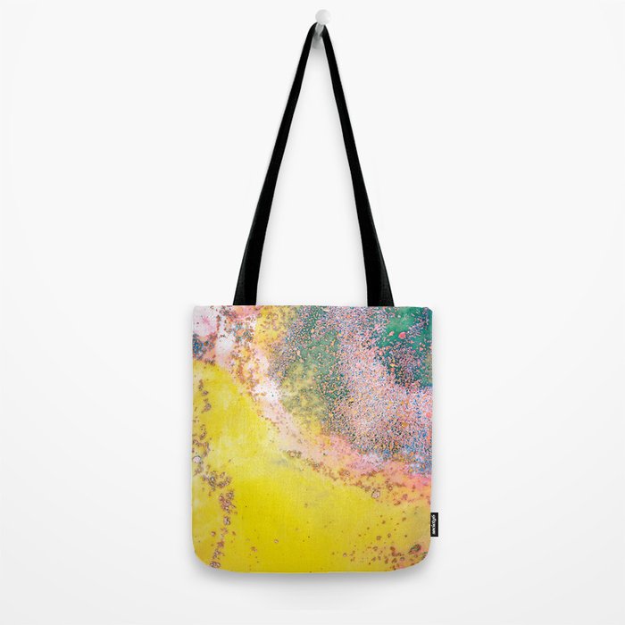 Random Bliss, Abstract Graphic Digital Art, Resin Art Painting Colorful Eclectic Bohemian Tote Bag Gallery Image 2