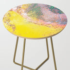 Random Bliss, Abstract Graphic Digital Art, Resin Art Painting Colorful Eclectic Bohemian Side Table Gallery Image 2