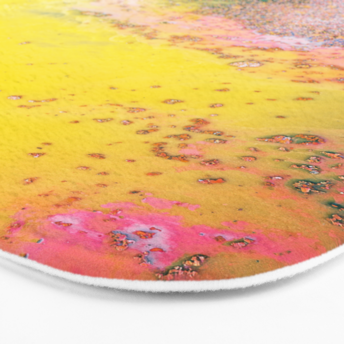 Random Bliss, Abstract Graphic Digital Art, Resin Art Painting Colorful Eclectic Bohemian Bath Mat Gallery Image 3