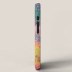 Random Bliss, Abstract Graphic Digital Art, Resin Art Painting Colorful Eclectic Bohemian iPhone Case Gallery Image 2