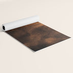 dark cognac brushed suede leather ( faux  ) Yoga Mat Gallery Image 2
