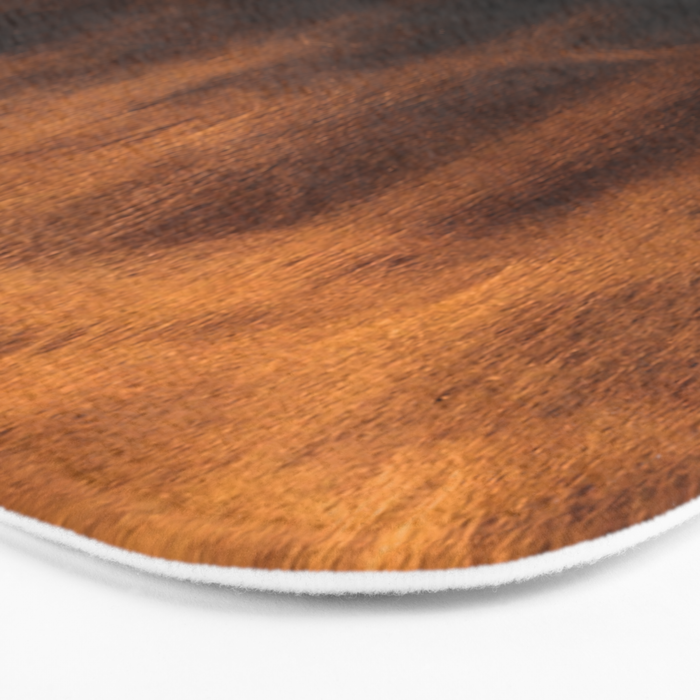 dark cognac brushed suede leather ( faux  ) Bath Mat Gallery Image 3