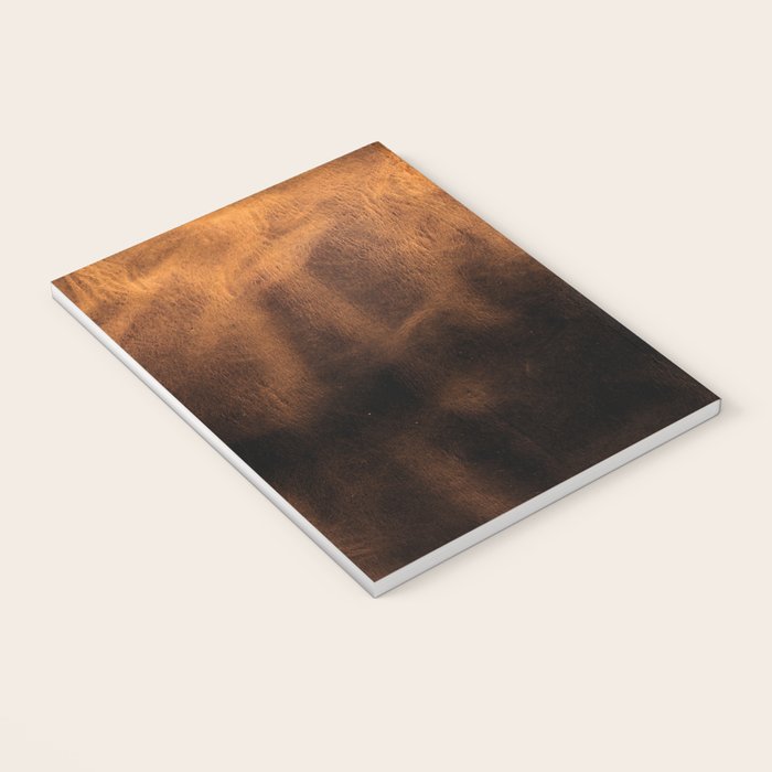 dark cognac brushed suede leather ( faux  ) Notebook Gallery Image 3
