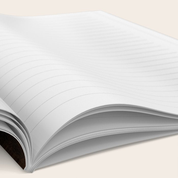 dark cognac brushed suede leather ( faux  ) Notebook Gallery Image 2