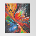The Battle of Being Throw Blanket Gallery Image 2