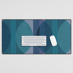 Abstraction_BLUE_LANDSCAPE_MOONLIGHT_NATURE_POP_ART_)521A Desk Mat Gallery Image 1