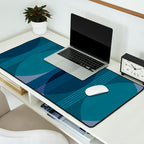 Abstraction_BLUE_LANDSCAPE_MOONLIGHT_NATURE_POP_ART_)521A Desk Mat Gallery Image 2
