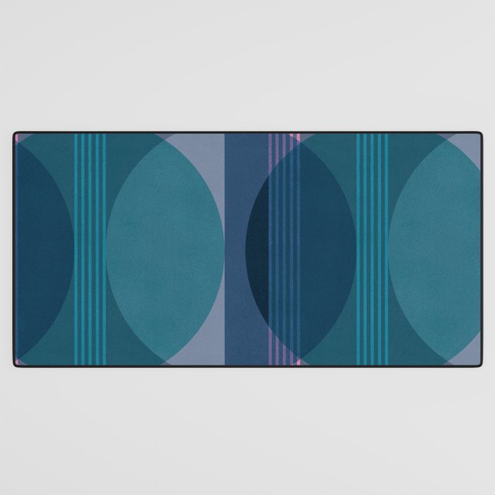 Abstraction_BLUE_LANDSCAPE_MOONLIGHT_NATURE_POP_ART_)521A Desk Mat Gallery Image 3