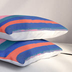 Double Blue Pink Colourfield  Pillow Sham Gallery Image 3