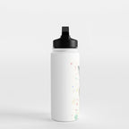 Giraffe Baby Watercolor Water Bottle Gallery Image 3
