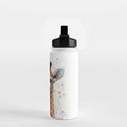Giraffe Baby Watercolor Water Bottle Gallery Image 2