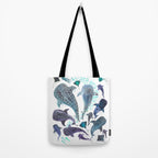 Whale Shark, Ray & Sea Creature Play Print Tote Bag Gallery Image 2
