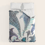 Whale Shark, Ray & Sea Creature Play Print Comforter Gallery Image 6