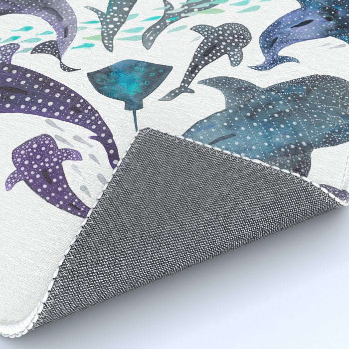 Whale Shark, Ray & Sea Creature Play Print Rug Gallery Image 4