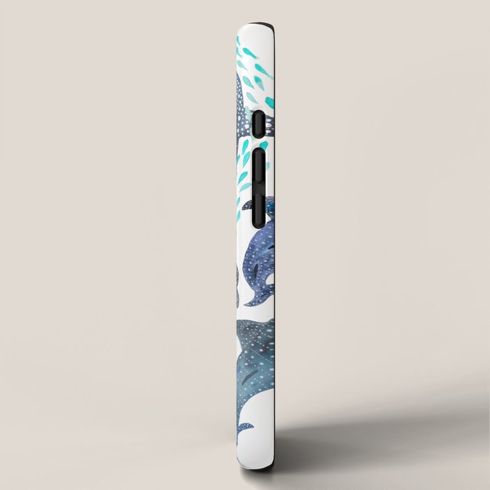 Whale Shark, Ray & Sea Creature Play Print iPhone Case Gallery Image 2