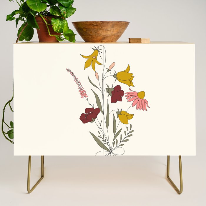 Wildflowers Bouquet Credenza Gallery Image 1
