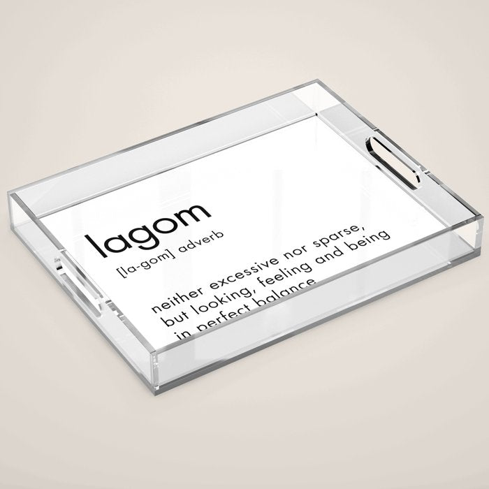 Lagom Definition Acrylic Tray Gallery Image 1