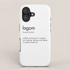 Lagom Definition iPhone Case Gallery Image 1