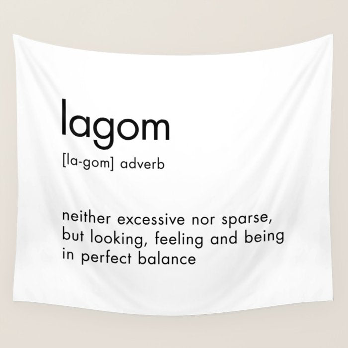 Lagom Definition Wall Tapestry Gallery Image 4