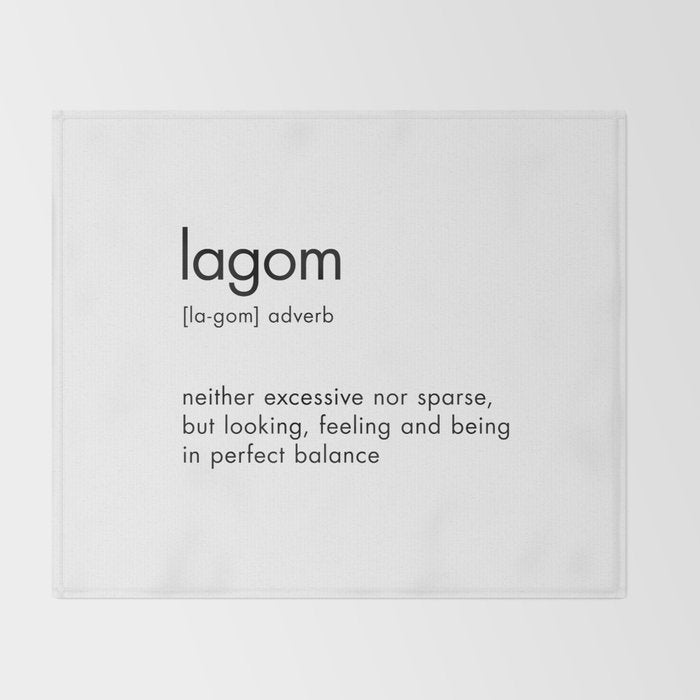 Lagom Definition Throw Blanket Gallery Image 2