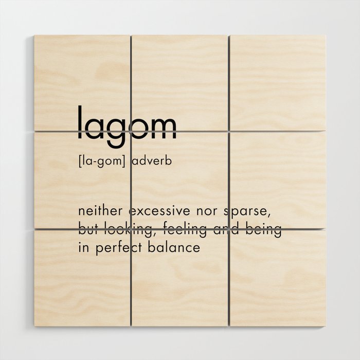Lagom Definition Wood Wall Art Gallery Image 1
