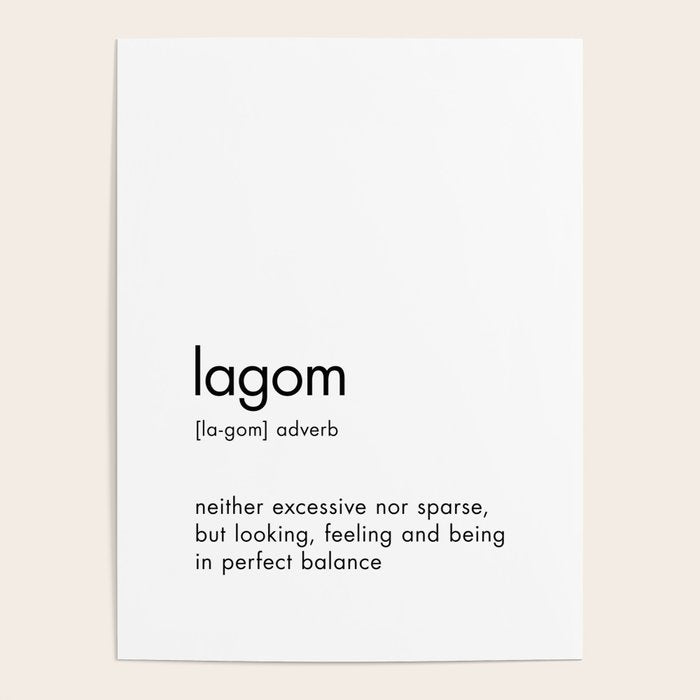 Lagom Definition Poster Gallery Image 1