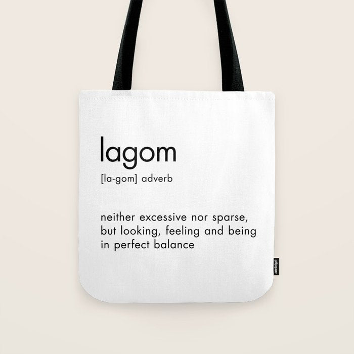 Lagom Definition Tote Bag Gallery Image 1