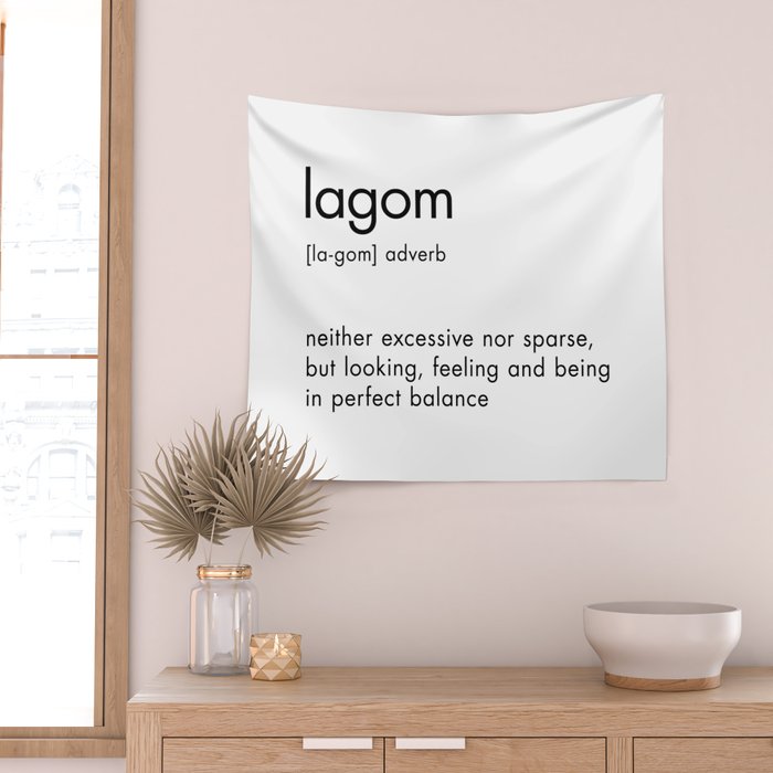 Lagom Definition Wall Tapestry Gallery Image 2