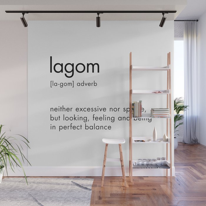 Lagom Definition Wall Mural Gallery Image 1