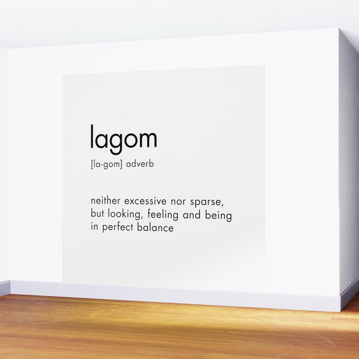 Lagom Definition Wall Mural Gallery Image 2