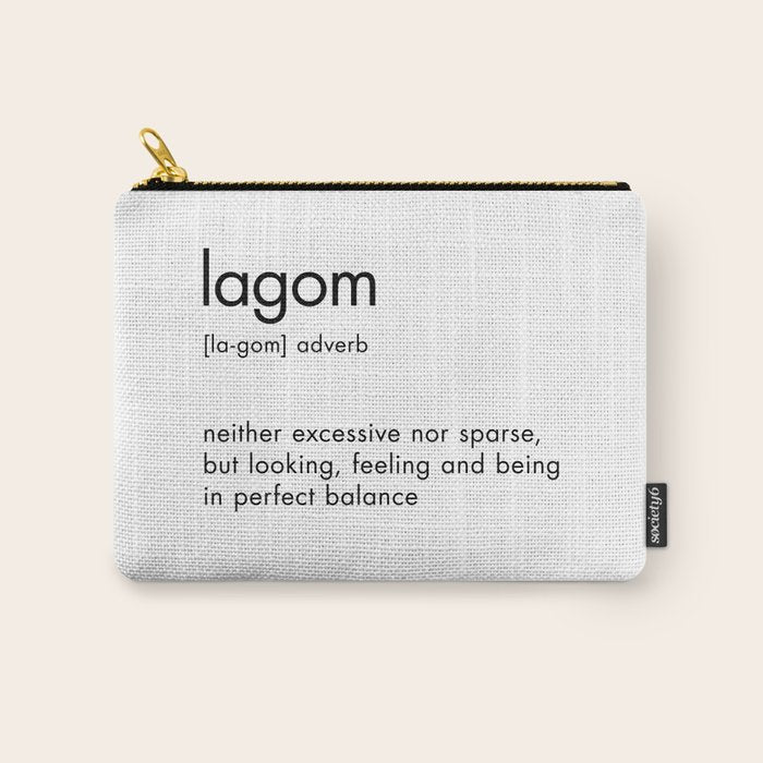 Lagom Definition Carry All Pouch Gallery Image 1