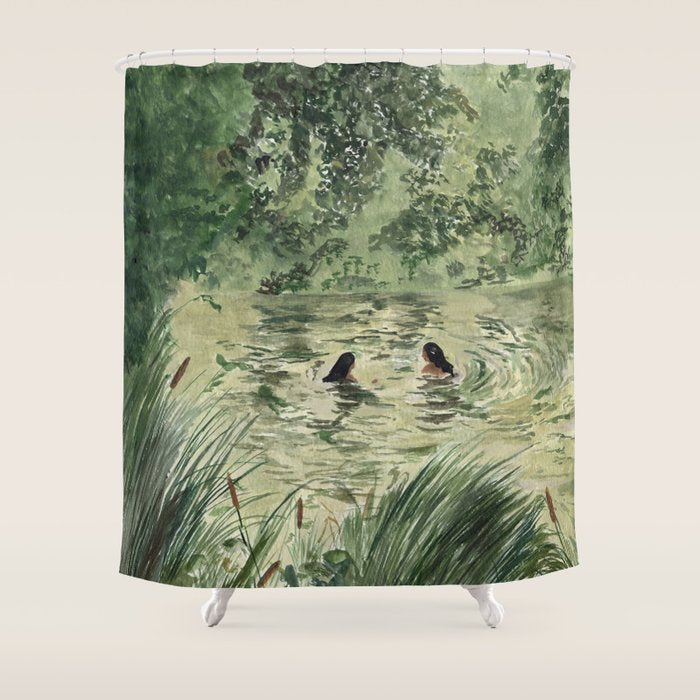 Ladies in the Lake Shower Curtain Gallery Image 1